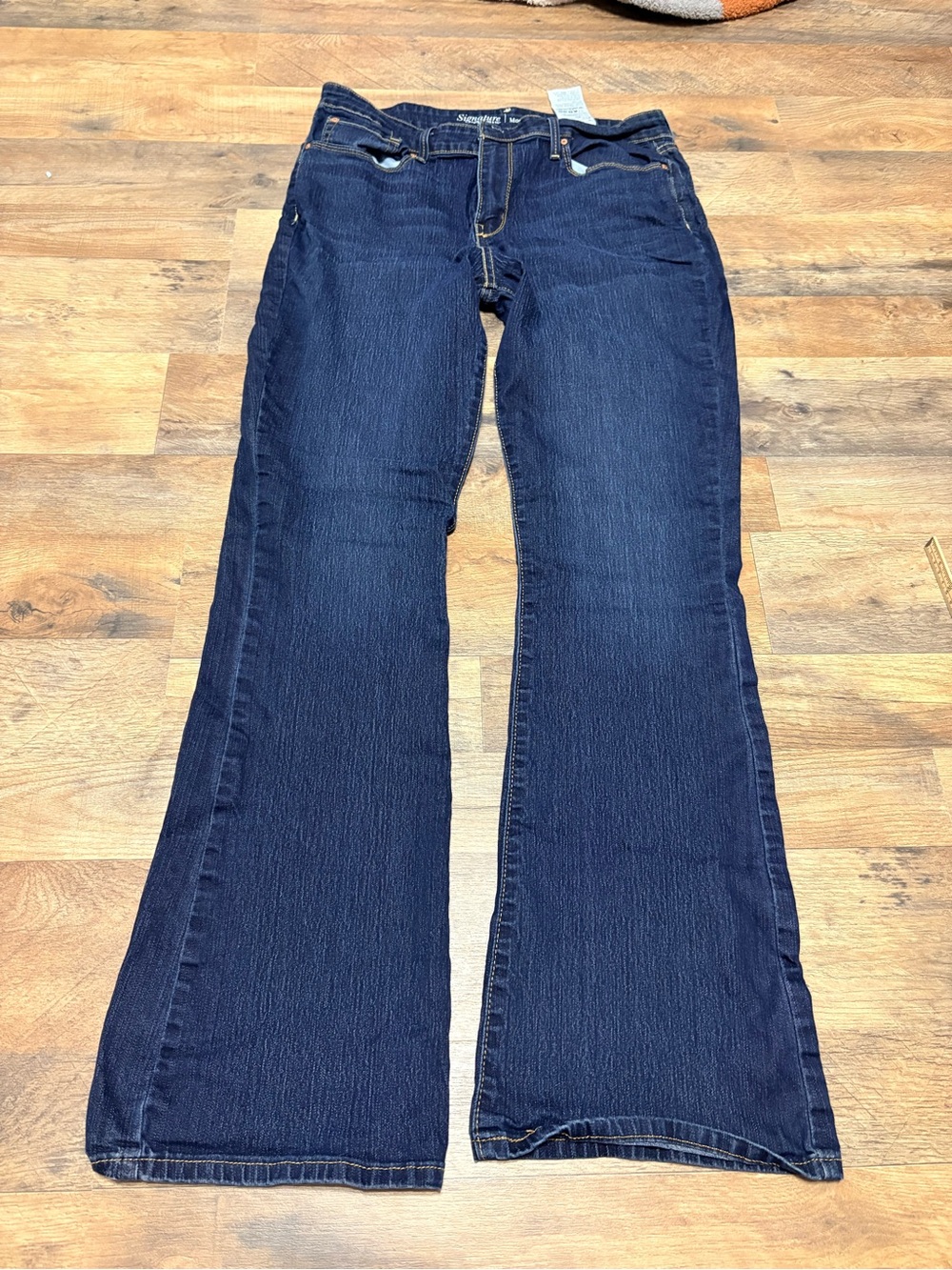 Levi Strauss Signature Modern Boot Cut Jeans Women’s 14 Dark Wash Stretch Denim